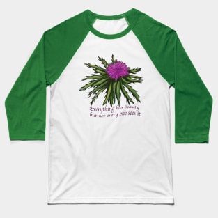 Thistle flower Baseball T-Shirt